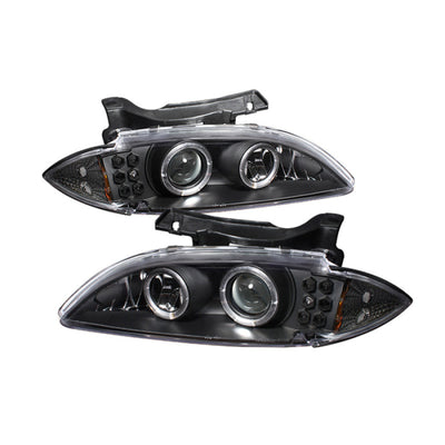 Spyder Chevy Cavalier 95-99 Projector Headlights LED Halo Replaceable LEDs Blk PRO-YD-CCAV95-BK