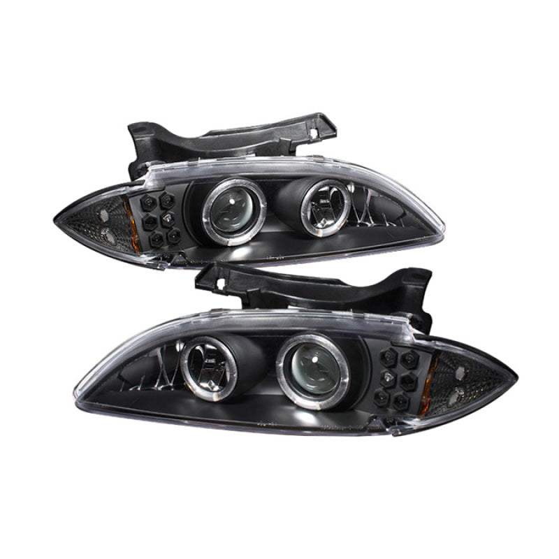 Spyder Chevy Cavalier 95-99 Projector Headlights LED Halo Replaceable LEDs Blk PRO-YD-CCAV95-BK