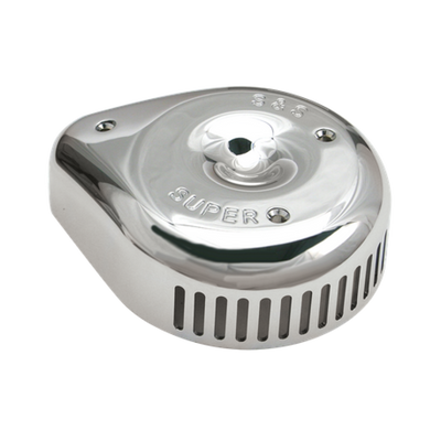 S&S Cycle Slasher Slotted Air Cleaner Cover For Super E/G Carbs - Chrome