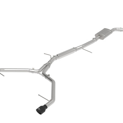 aFe 17-19 Audi A4 (B9) MACH Force-Xp 3in to 2.5in 304 SS Cat-Back Exhaust System-Dual SS Tips