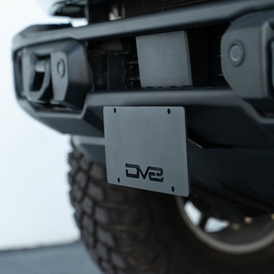 DV8 Offroad 21-23 Ford Bronco Capable Bumper Front License Plate Mount