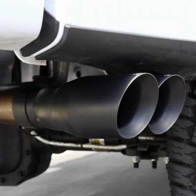 Carven 15-20 Ford F-150 Ecoboost Competitor Series Cat-Back w/TR-Series Muf. & 4in Dual Tip-Black