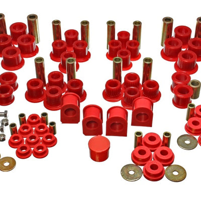 Energy Suspension 99-04 Ford F-250 4WD Superduty Red Hyper-flex Master Bushing Set