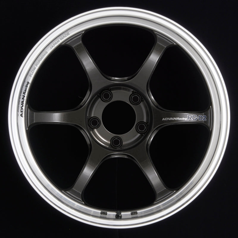 Advan RG-D2 15x8.0 +28 4x100 Machining and Black Gunmetallic Wheel