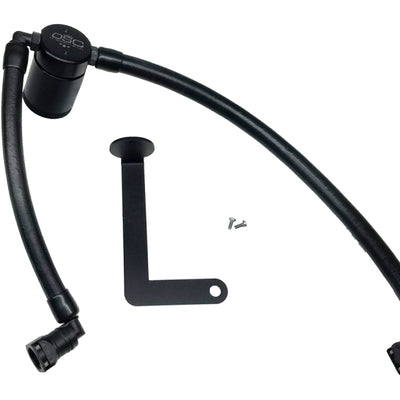 J&L 10-19 Ford Flex EcoBoost V6 Passenger Side Oil Separator 3.0 - Black Anodized
