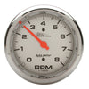 Autometer Pro-Cycle Gauge Tach 3 3/4in 8K Rpm 2&4 Cylinder Silver