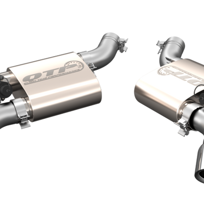 QTP 16-18 Chevrolet Camaro SS 6.2L 304SS Screamer Axle Back Exhaust w/4in Quad Tips