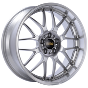 BBS RS-GT 19x10 5x114.3 ET40 Diamond Silver Center Diamond Cut Lip Wheel - 82mm PFS Required