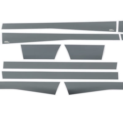 Putco 10-18 RAM 2500 Crew Cab 6.5in- 5.5in Wide w/o Factory Flares 12pcs Blk Platinum Rocker Panels