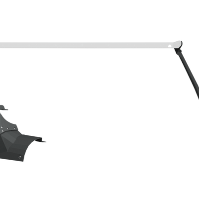 Road Armor 18-20 Jeep Wrangler JL Stealth A-Pillar Light Mounts 51.5in w/Lower Mount - Tex Blk