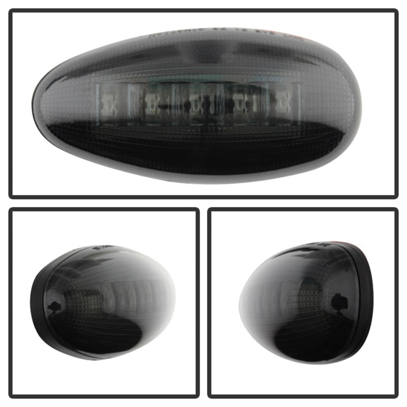 xTune Chevy Silverado 99-13 Dually 2 Red LED Amber LED Side Fender Lights Smoke ACC-LED-GMD99-SL-SM