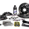 EBC Racing 12-17 Ford Fiesta ST (Mk7) Black Apollo-4 Calipers 330mm Rotors Front Big Brake Kit