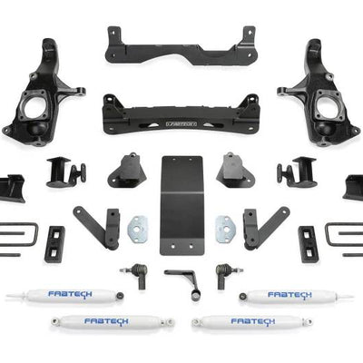 Fabtech 11-19 GM 3500HD 2WD/4WD 4in Basic Sys w/Perf Shks