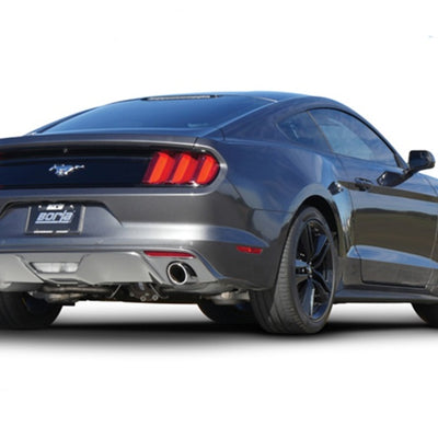 Borla 15-16 Ford Mustang EcoBoost 2.3L AT/MT EC-Type Cat Back SS Single Round Rolled Tips Exhaust