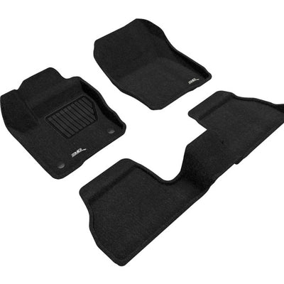 3D Maxpider 12-18 Ford Focus Elegant Floor Mat- Black 1St Row 2Nd Row