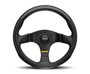 Momo Team Steering Wheel 300 mm - 4 Black Leather/Black Spokes