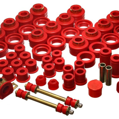 Energy Suspension 92-97 Chevy Suburban 4WD Red Hyper-flex Master Bushing Set