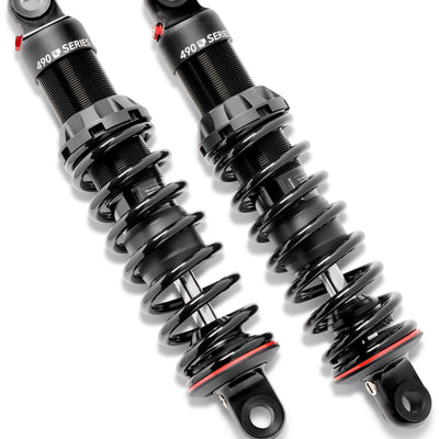 Progressive Harley V-Rod 490 Series Shocks 13.0in Bushing - Black