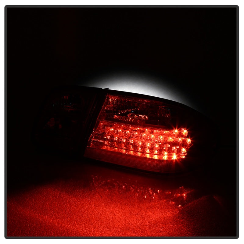 xTune Mercedes Benz W210 E-Class 96-02 LED Tail Lights Red Smoke ALT-CL-MBW210-LED-RSM