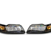 Raxiom 99-04 Mustang Axial Series OEM Style Replacement Headlights- Black Housing (Clear Lens)