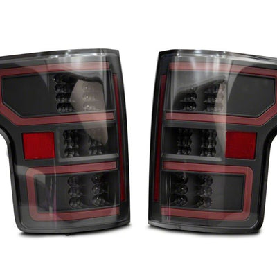 Raxiom 18-20 Ford F-150 Axial Series LED Tail Lights w/ SEQL Turn Signals- Blk Housing (Clear Lens)