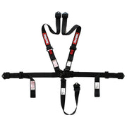 RaceQuip L&L 16.1 5pt 2in Belt PU Lap Black Hardware Black