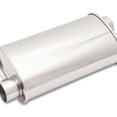 Vibrant StreetPower Oval Muffler 5in x 9in x 15in - 2.25in inlet/outlet (Offset-Offset Same Side)
