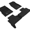3D Maxpider 15-22Chevrolet Colorado Crew Cab Elegant 1st 2nd Row - Floor Mat Set (Black)