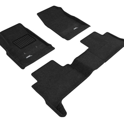 3D Maxpider 15-22Chevrolet Colorado Crew Cab Elegant 1st 2nd Row - Floor Mat Set (Black)