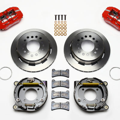 Wilwood Dynapro Low-Profile 11.00in P-Brake Kit - Red BOP Axle 2.75in Bearing 2.75 Offset