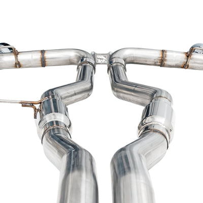 AWE Tuning 2020 Toyota Supra A90 Track Edition Exhaust - 5in Chrome Silver Tips