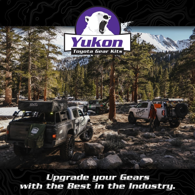 Yukon Gear Ring & Pinion Gear Kit Pkg F&R w/Install Kits Toyota 8.0/8.0 IFS 4.56 Ratio