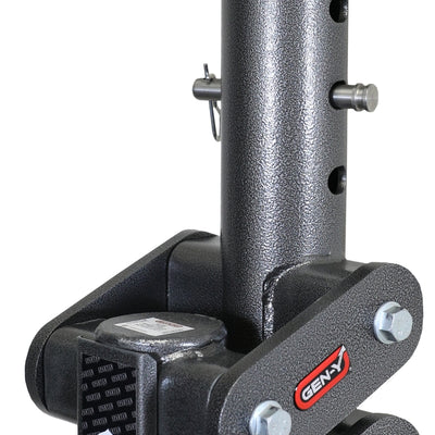 Gen-Y Spartan Torsion-Flex 5in Offset 4in RD Tube Gooseneck 2-5/16in Coupler Standard Height