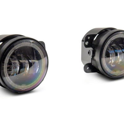 Raxiom 07-18 Jeep Wrangler JK Axial Series 4-In LED Fog Lights w/ Halo