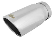 aFe Universal Bolt On Exhaust Tip Polished 5in Inlet x 6in Outlet x 12in Long