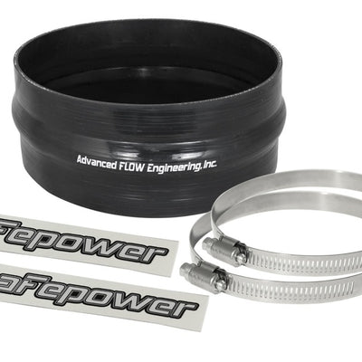 aFe Magnum FORCE CAI Univ. Silicone Coupling Kit (6-1/4in. ID / 2-3/4in. L) Straight w/Hump - Black