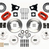 Wilwood Forged Dynalite Front Kit 11.00in Red AMC 71-76 OE Disc w/o Bendix Brakes