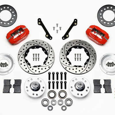 Wilwood Forged Dynalite Front Kit 11.00in Drilled Red 79-81 Camaro