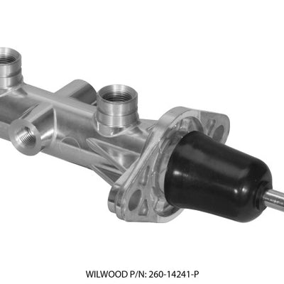 Wilwood Tandem Remote Master Cylinder - 7/8in Bore Ball Burnished