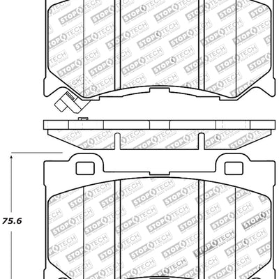 StopTech Performance 09-13 Infiniti FX35/FX37/FX45/FX50/08-13 G37 / 09-12 370Z Front Brake Pads