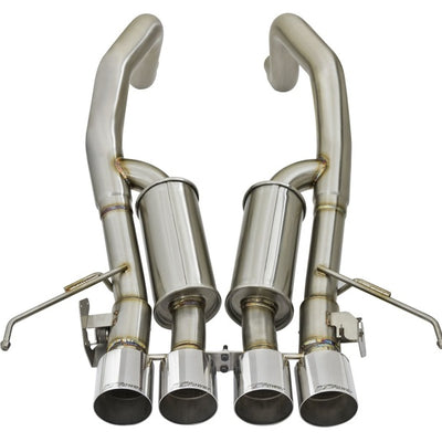 aFe MACHForce XP 3in-2 1/2in Axle Back 304SS Exhaust w/ Polished Tips 15-17 Chevy Corvette Z06