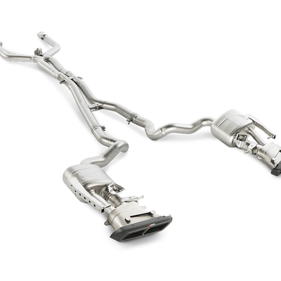 Akrapovic 15-17 AMG C63 Estate Evolution Line Cat Back (Titanium) w/ Carbon Tips (Req. Link Pipe)