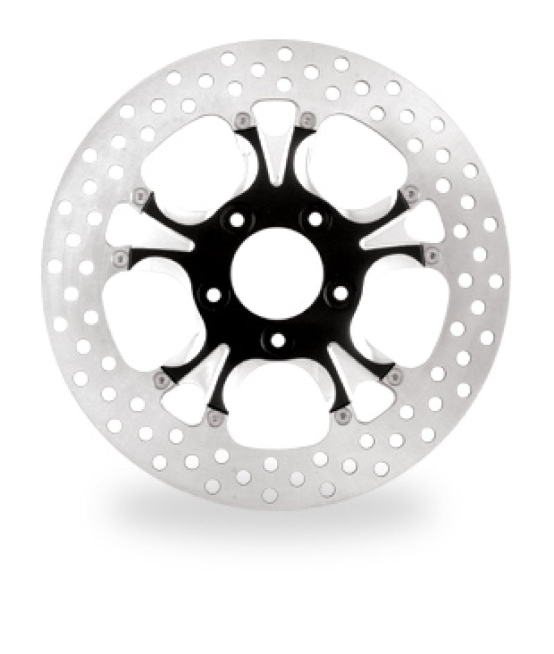 Performance Machine Disc/Carr 11.8 Gatlin Front - Black Ano