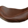 Mustang 08-21 Harley Electra Glide Std,Rd Glide,Rd King,Str Glide Tripper Solo Seat - Brown