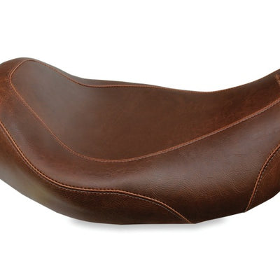 Mustang 08-21 Harley Electra Glide Std,Rd Glide,Rd King,Str Glide Tripper Solo Seat - Brown