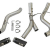 aFe LARGE BORE-HD 4in 409-SS DPF-Back Exhaust w/Dual Black Tips 2017 GM Duramax V8-6.6L (td) L5P