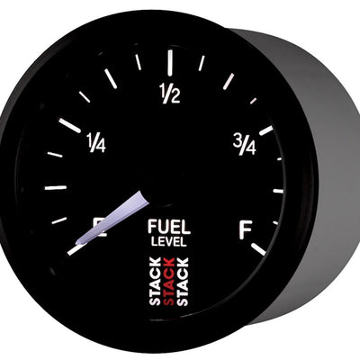 Autometer Stack Instruments 52mm 0-280 Ohm Programmable Pro Stepper Motor Fuel Level Gauge - Black