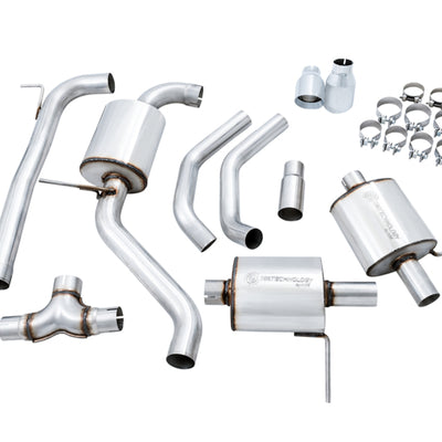 AWE Tuning 18-21 Volkswagen Jetta GLI Mk7 Touring Exhaust - Chrome Silver Tips (Fits High-Flow DP)