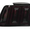Raxiom 99-04 Ford Mustang Excluding 99-01 Cobra Icon LED Tail Lights- Black Housing (Smoked Lens)