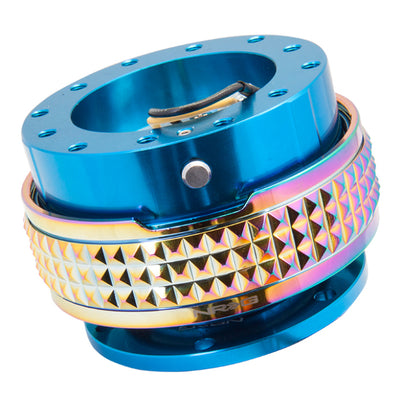 NRG Quick Release Kit - Pyramid Edition - Blue Body / Neochrome Pyramid Ring